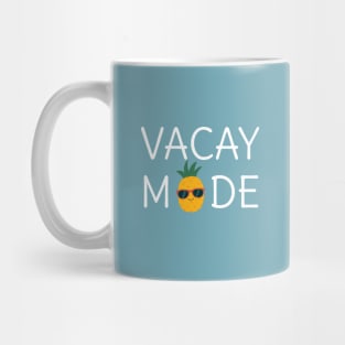 Summer Vacation Pineapple T-Shirt Mug